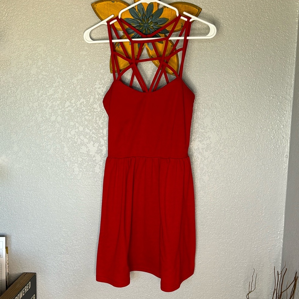 Strappy Red Dress